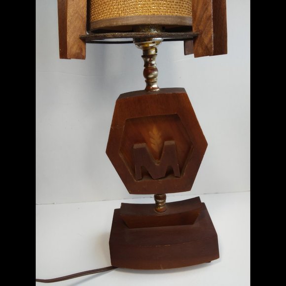 Vintage Mid Century Wooden Molson Beer Logo Bar Lamp - ULTRA RARE - Picture 4 of 14